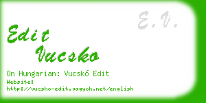 edit vucsko business card